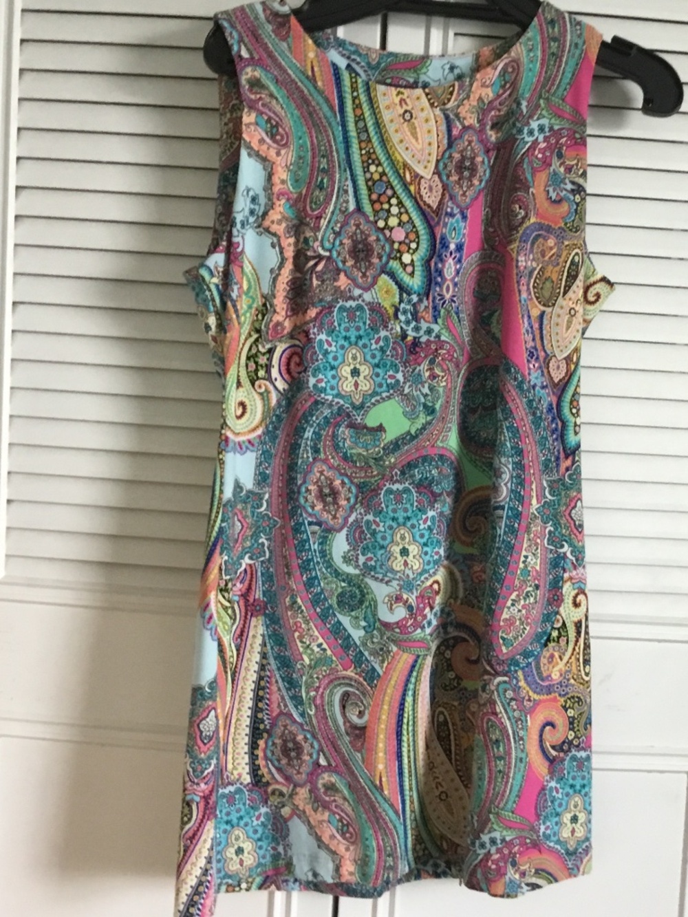 Tommy Hilfiger multi color Aline paisley resort dress size 4